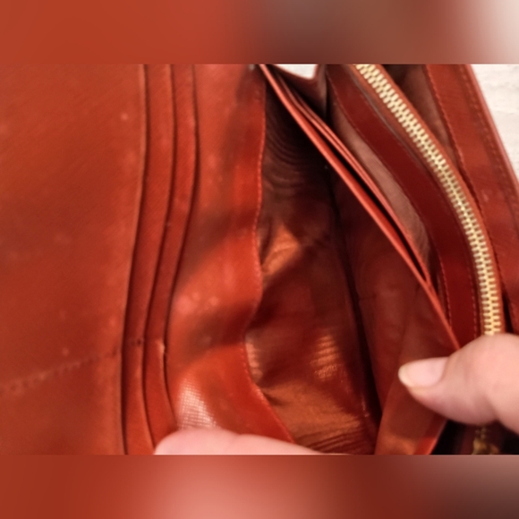 PRADA Orange plain long wallet for women - Picture 11 of 14